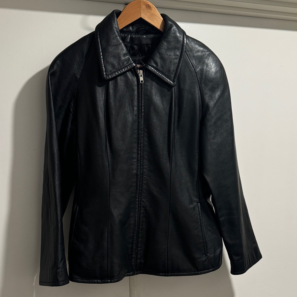 Wilsons Leather Sleek Black Jacket
